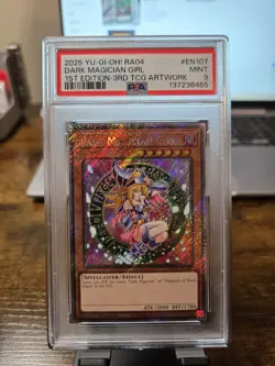 2025 Yu-Gi-Oh! Dark Magician Girl RA04-EN07 1st Edition 3rd Art Platinum Secret - Image 1