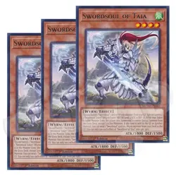 Yugioh - Swordsoul of Taia x 3 - 1st Edition Rare NM - Plus Free Holo - Image 1