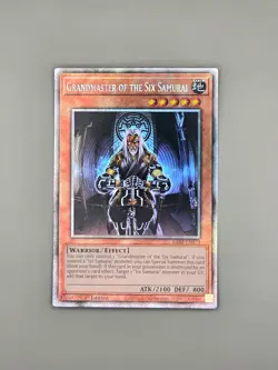 Grandmaster of the Six Samurai Platinum Secret Rare RA03-EN174 - Yu-Gi-Oh! NM+ - Image 1