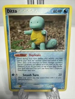 Ditto (Squirtle) 40/113 EX Delta Species Pokemon Card Vintage 2005 - Image 1
