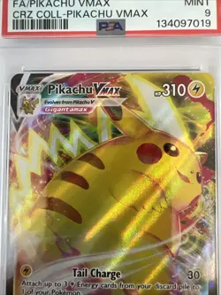 Pikachu VMAX SWSH286 Sword & Shield Black Star Promo Card Holo PSA Mint 9 - Image 2