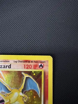Pokemon TCG Charizard Base Set Holo Unlimited Rare Card 4/102 Dutch - Image 3