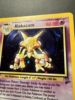 Pokemon Alakazam TCG Card Base Set 2 Holo Unlimited Rare Card 1/130 - Image 2