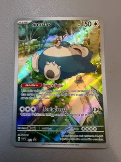 Pokemon TCG Snorlax Promo Card ITALIAN (IT) LANGUAGE Scarlet Violet 151 SVP051 - Image 1