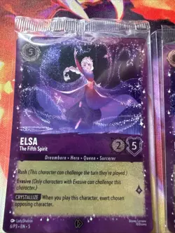 Elsa The Fifth Spirit 6/P3 Promo Disney Lorcana Card Special Card English - Image 2