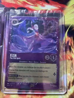 Elsa The Fifth Spirit 6/P3 Promo Disney Lorcana Card Special Card English - Image 3