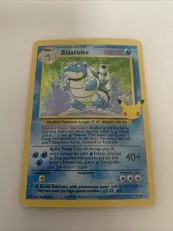 Pokemon TCG Blastoise Celebrations Card 2/102 25th Anniversary Edition - Image 1