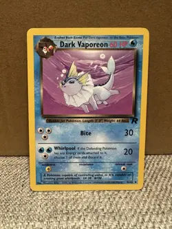 Dark Vaporeon - 45/82 - Pokemon Team Rocket Unlimited Card LP - Image 1