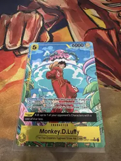 One Piece TCG Monkey.D.Luffy Card OP07-109 NM Foil Treasure Rare - Image 1