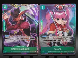 Mihawk & Perona One Piece CCG Illustration Box Volume 3 Promo Cards NM - Image 1