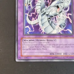 Yugioh TCG Card - 1x Cyber Twin Dragon - DP04-EN011 - NM/LP - Rare - Fusion - Image 3