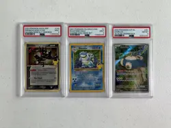 3 PSA Graded Pokemon Card Slab Lot #12 - Image 1