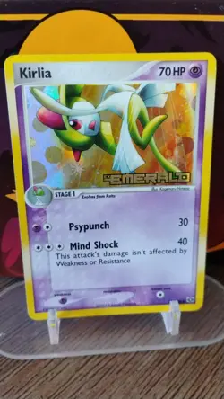 KIRLIA EX Emerald Stamped POKEMON Poke Ball Holo 2005 Trading Card 33/106 - Image 1