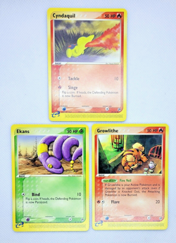 Vintage Pokemon Cards (6) *NM* - EX Sandstorm - 2003: Cyndaquil, Growlithe, Ekan - Image 3