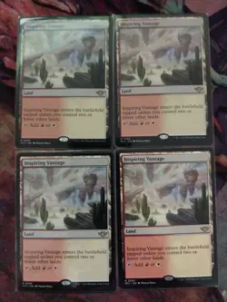 Inspiring Vantage Playset MTG Outlaws of Thunder Junction Regular x4 - Image 1