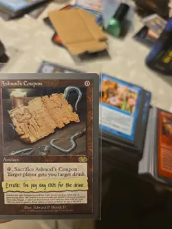MTG UNGLUED Ashnod's Coupon NEVER PLAYED NM/M - Image 3