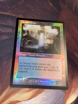 Steam Vents X1 Mtg Ravnica Remastered Nm Foil Retro Frame - Image 1