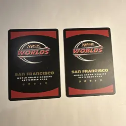 2x MTG Gabriel Nassif Worlds Flooded Strand Gold Border WS1 - Image 2