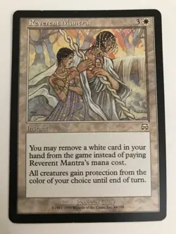 Reverent Mantra -Magic The Gathering MTG - Mercadian Masques - MP - Image 1