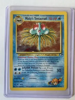 Pokemon TCG Misty's Tentacruel Gym Heroes 10/132 Holo Unlimited Vintage Rare - Image 1
