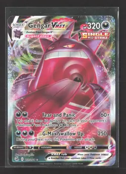 Pokemon 2021 Fusion Strike Gengar VMAX FA #157/264 - Image 1