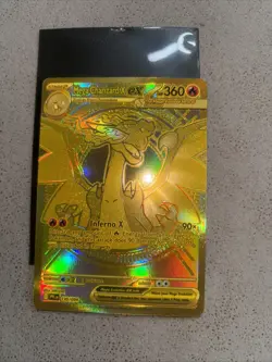 🔥 Mega Charizard X ex Gold 130/094 - Phantasmal Flames Pokemon TCG | Ultra Rare - Image 1