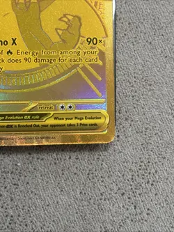 🔥 Mega Charizard X ex Gold 130/094 - Phantasmal Flames Pokemon TCG | Ultra Rare - Image 2