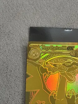 🔥 Mega Charizard X ex Gold 130/094 - Phantasmal Flames Pokemon TCG | Ultra Rare - Image 5