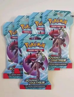 Pokemon TCG Scarlet Violet Journey Together Booster New Sealed 5 Packs - Image 1