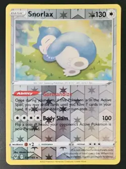 Snorlax 131/185 2020 Pokemon Sword & Shield Vivid Voltage Reverse Holo - Image 1