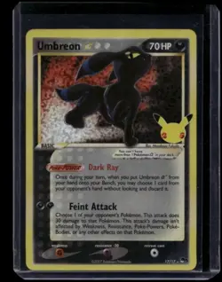 Pokemon TCG Umbreon Star 17/17 Celebrations Classic Collection NM - Image 1