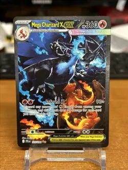2025 Pokemon Phantasmal Flames MEGA CHARIZARD X ex 125/094 SIR! Mint In Hand - Image 1