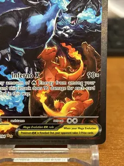 2025 Pokemon Phantasmal Flames MEGA CHARIZARD X ex 125/094 SIR! Mint In Hand - Image 4