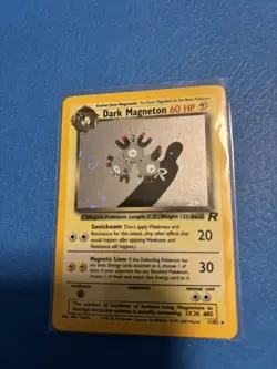 Dark Magneton - 11/82 Team Rocket Unlimited Holo Rare SWIRL Pokemon -NM - Image 1