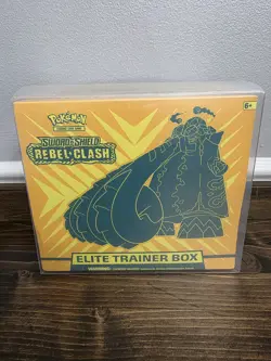 Pokemon Sword and Shield Rebel Clash Elite Trainer Box Sealed - Image 1