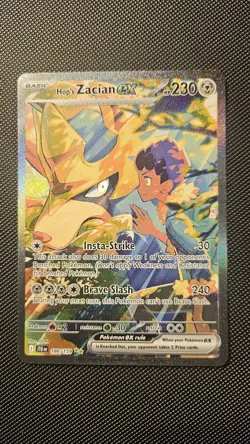 Pokemon Hop’s Zacian ex SIR 186/159 Journey Together Special Illustration Rare - Image 1
