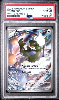 Pokemon White Flare Tornadus ETB SVP 210 Black Star Promo PSA GEM MT 10 - Image 1