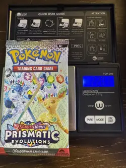22.01g HEAVY - Pokemon TCG Prismatic Evolution Booster Pack!Possible GOD - Image 1