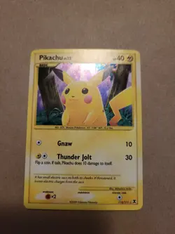 Pokemon TCG Pikachu 112/111 Rising Rivals Secret Rare Holo - Image 1