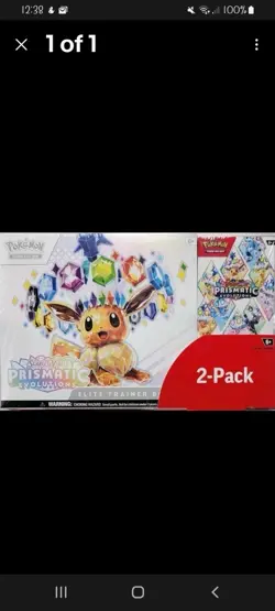 Pokemon TCG Scarlet Violet Prismatic Evolutions Elite + 2pk Costco Exclusive New - Image 1