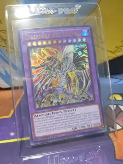 Yugioh Cyberdark End Dragon Ultra SDCS-EN044 1st Ed Near Mint Holo Sick Artwork - Image 3