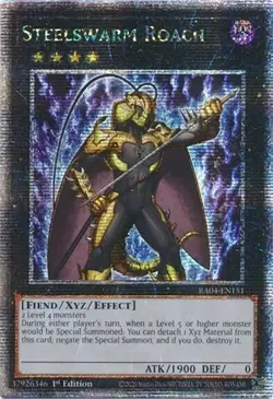 Steelswarm Roach (Quarter Century Secret Rare) - 1st Edition - RA04-EN151 - Q... - Image 1