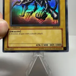 [1st EDITION] Red-Eyes B. Dragon SDJ-001 Holo Vintage Yu-Gi-Oh TCG - Image 4