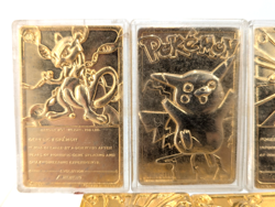 Lot Of 5 1999 Pokemon 23K Gold Plated Small Burger King Collectible Cards - Image 2