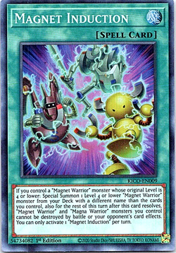 Magnet Induction KICO-EN009 Yu-Gi-Oh! Card Light Play 1st Edition - Image 1