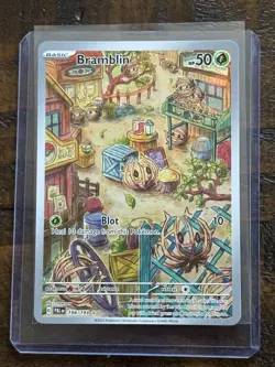 Bramblin 198/193 Paldea Evolved Illustration Rare Holo Pokemon Card Full Art - Image 1
