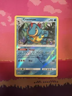 Pokemon Card Croconaw Shining Legends Reverse Holo 19/73 Near Mint - Image 1