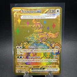 Terapagos EX 180/131 Prismatic Evolutions Gold Hyper Rare Pokemon TCG Card NM - Image 1