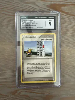 Pokemon Pikachu 10th Anniversary Space Center Promo Card 2006 CGC 9 - Image 1