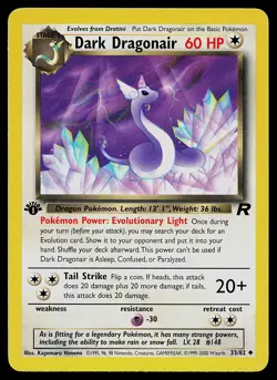 Pokemon Card - Dark Dragonair Team Rocket 33/82 Uncommon 1st Edition - Image 1